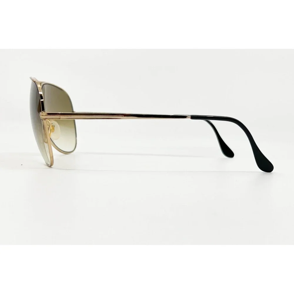 Safilo Airline 1 Sunglasses Mens Gold Aviator Italy Gradient Lens OS